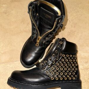 BALMAIN combat boots size 71/2